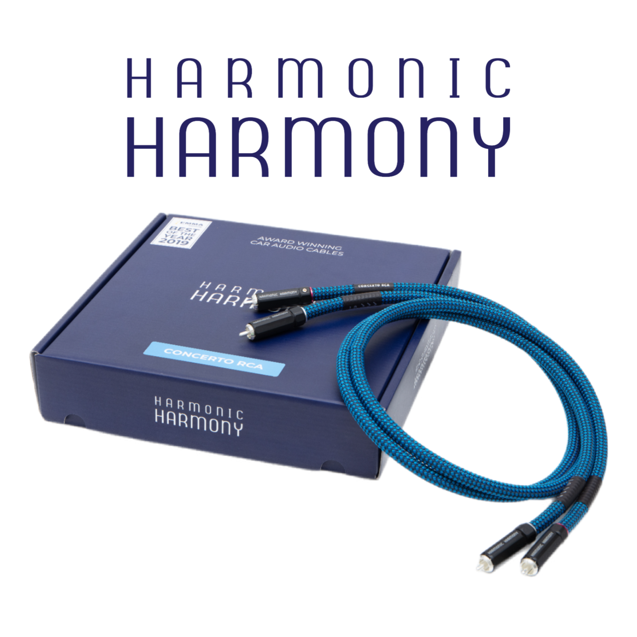 Harmonic Harmony Concerto RCA OCC interconnect cable packaging