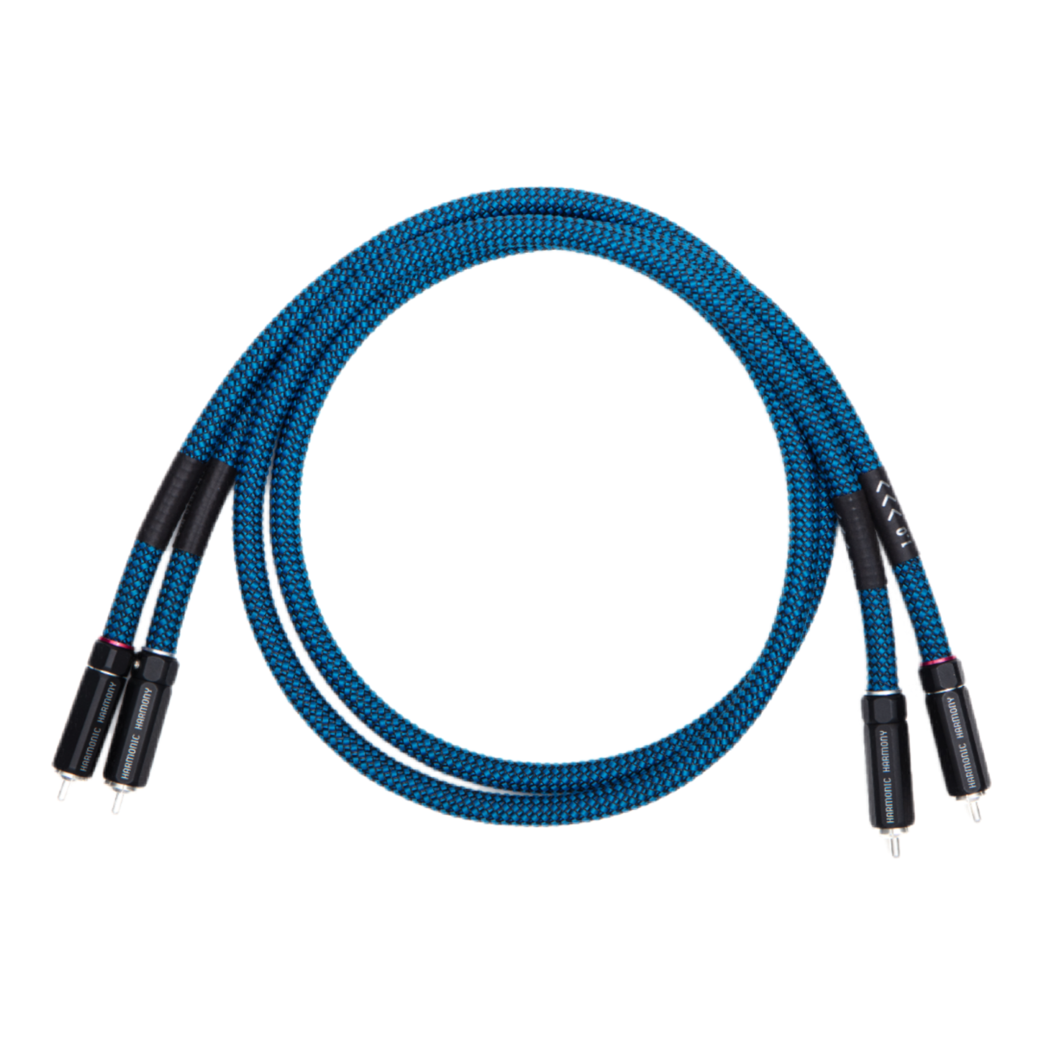 Harmonic Harmony Concerto RCA OCC interconnect cable top view