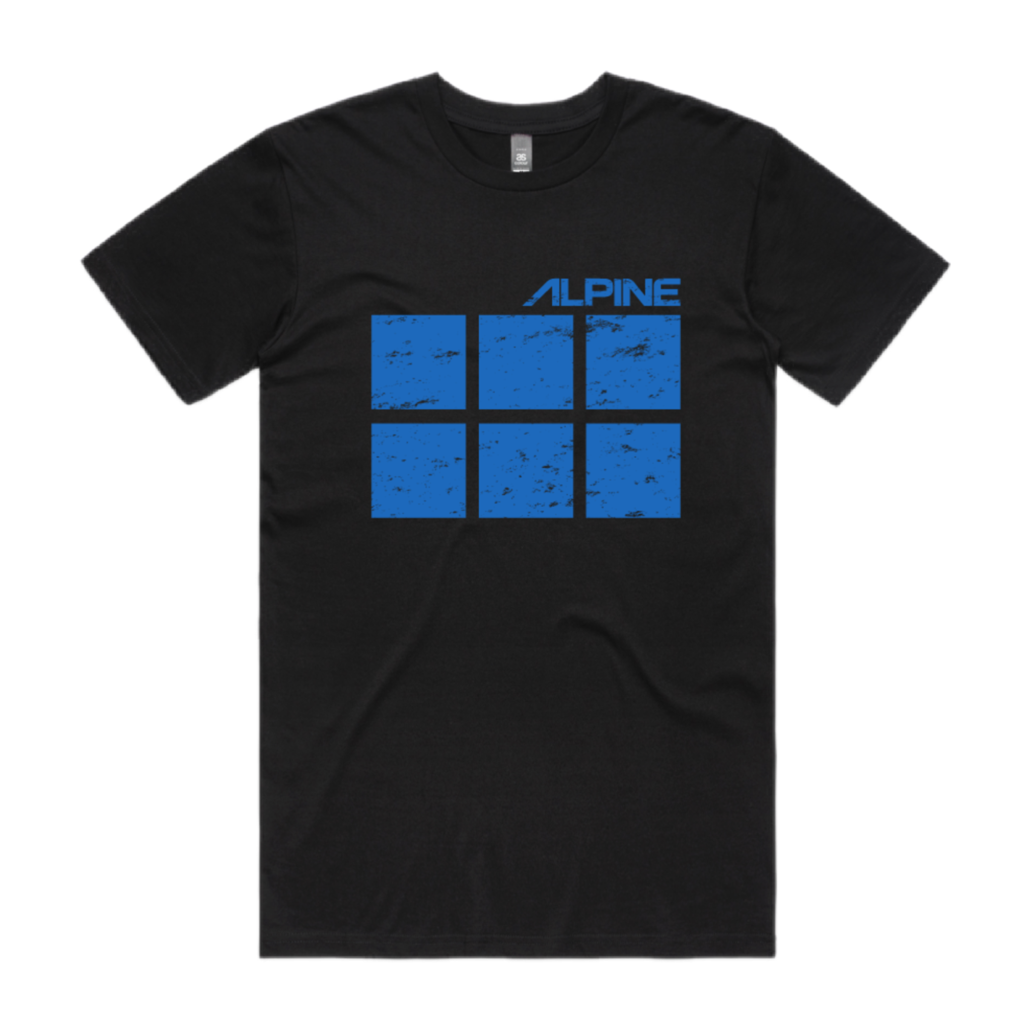 Alpine blue vintage graphic t-shirt front