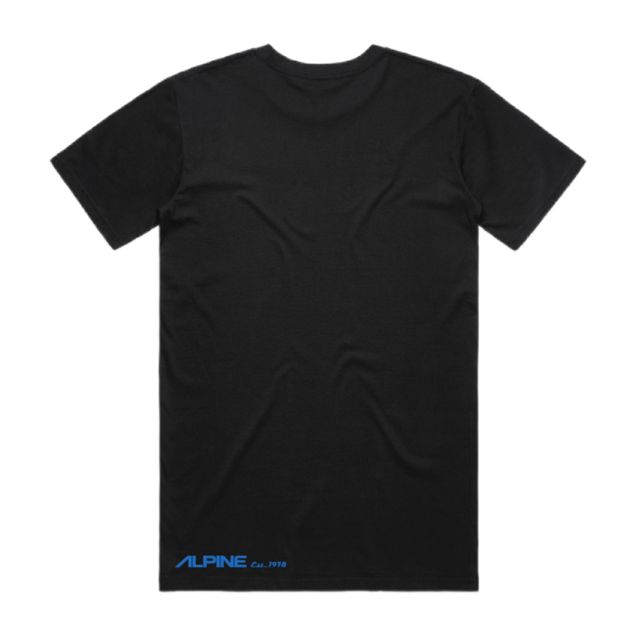 Alpine blue vintage graphic t-shirt back