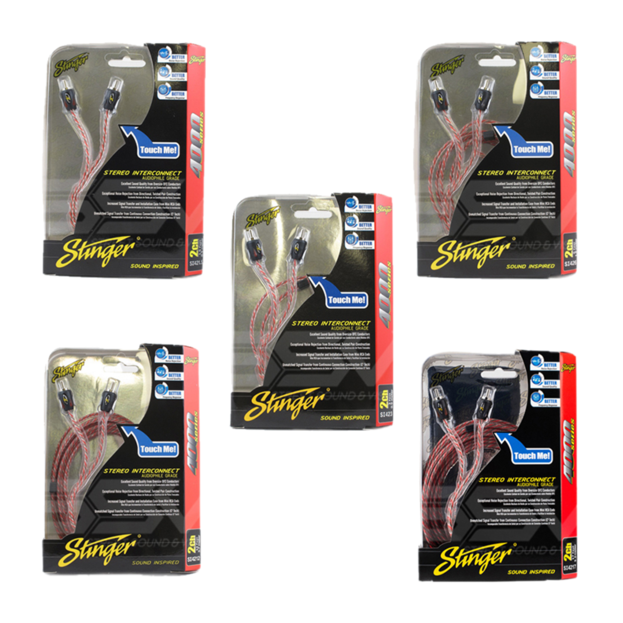 Stinger 4000 Series — 2 Channel RCA Lead (0.5m-5m)