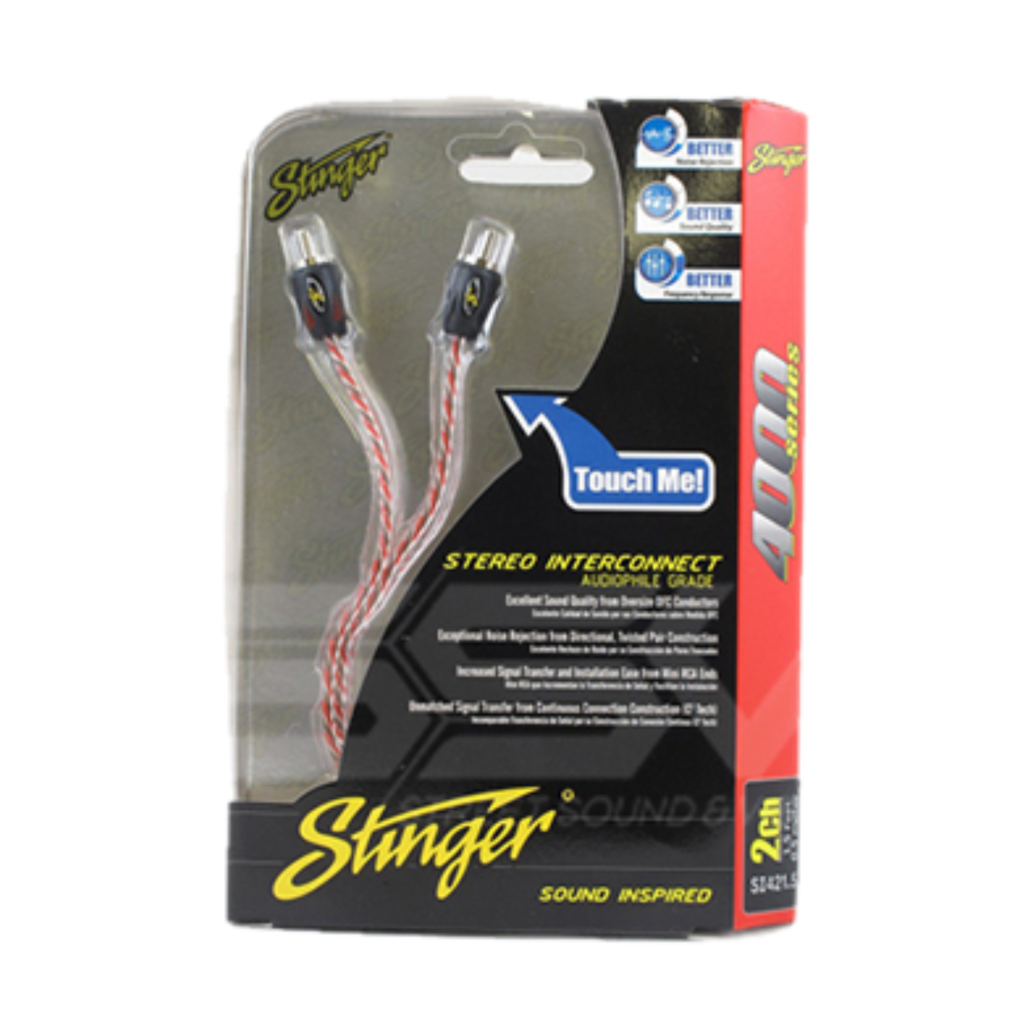 Stinger 4000 Series — 2 Channel RCA Lead (0.5m-5m)
