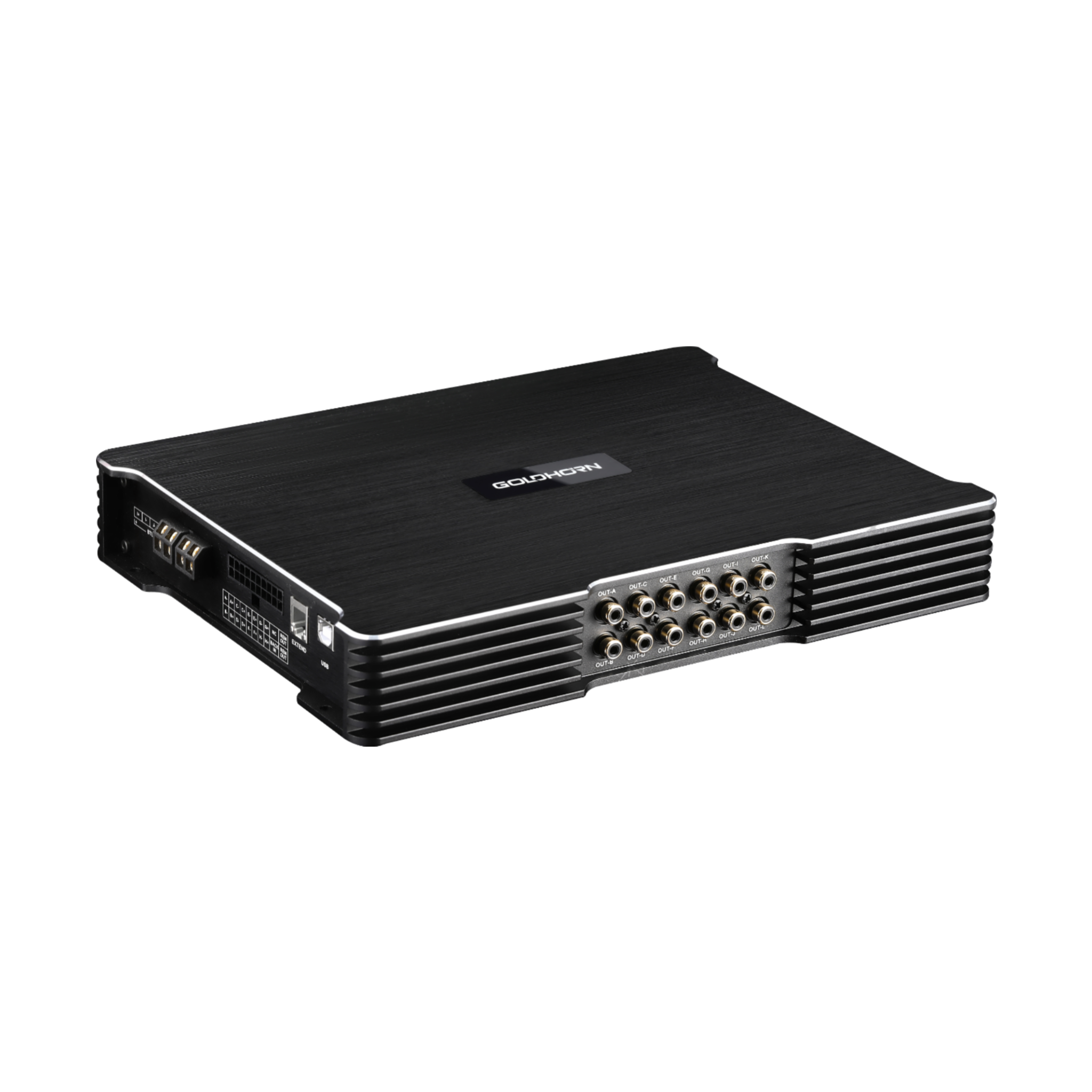 Goldhorn DSPA 1012 Plus DSP amplifier angled view