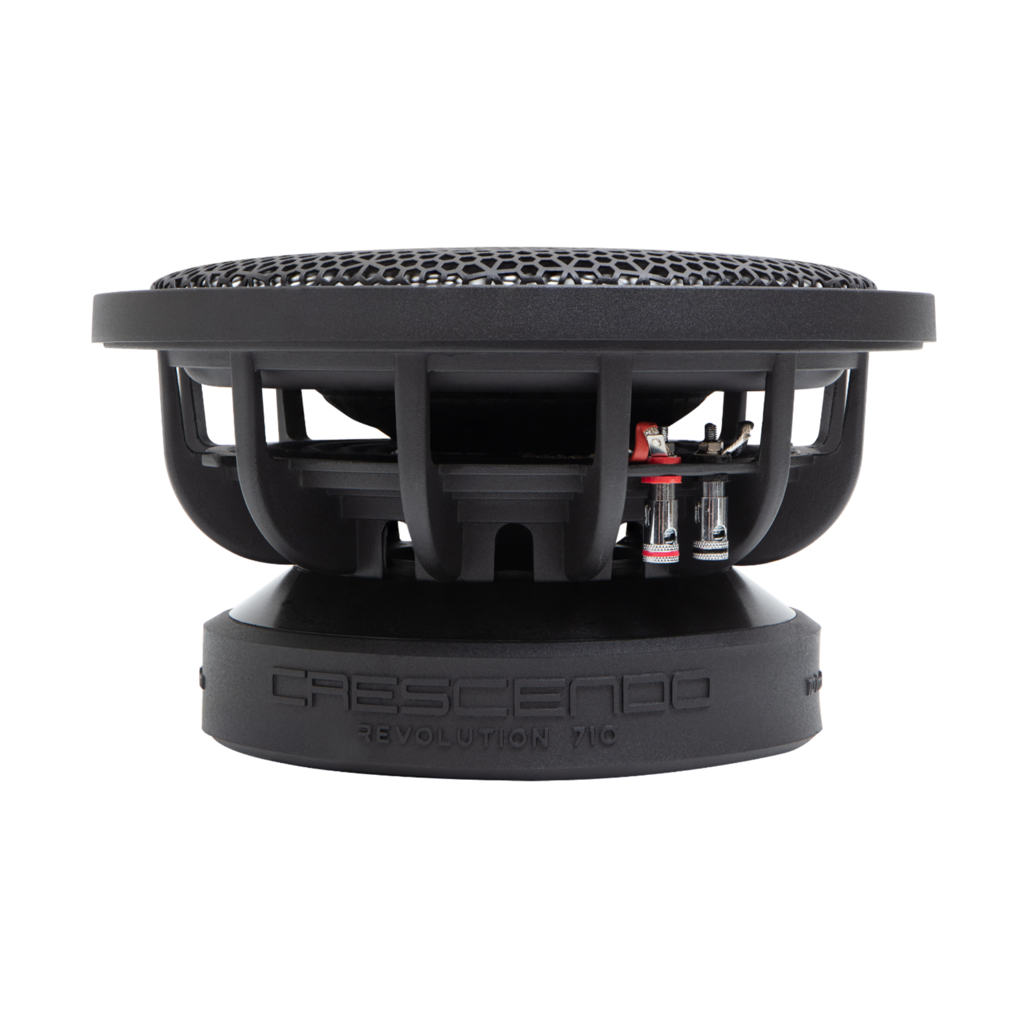 Crescendo revolution 710 10 inch subwoofer side view