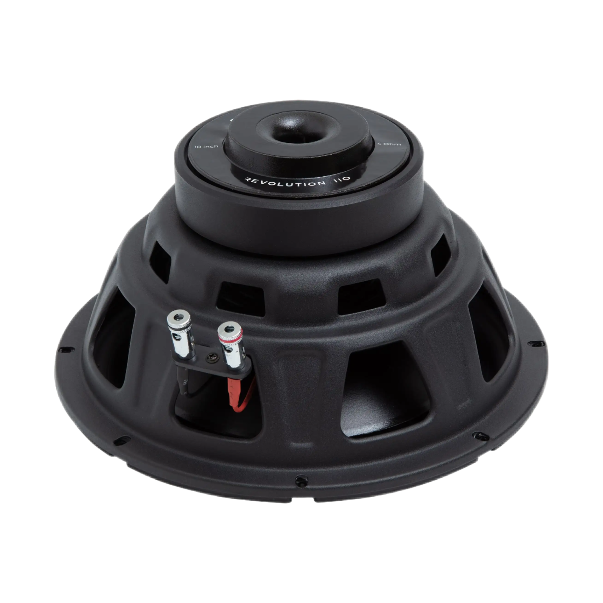 Crescendo revolution 110 10 inch subwoofer back view