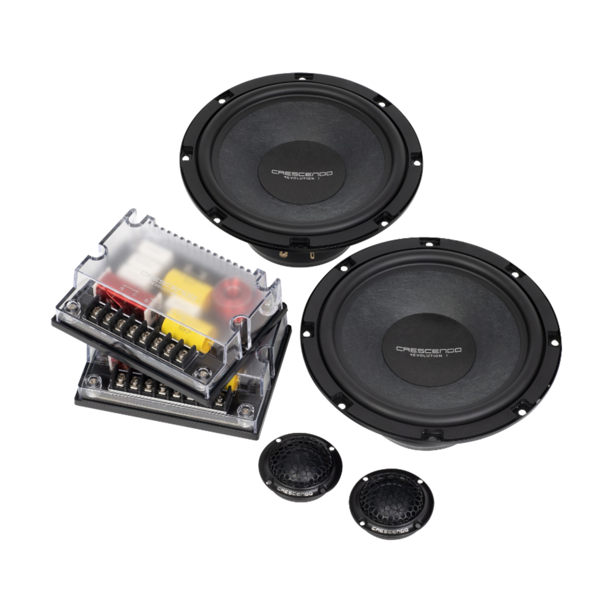 Crescendo revolution 1S2 speaker system components