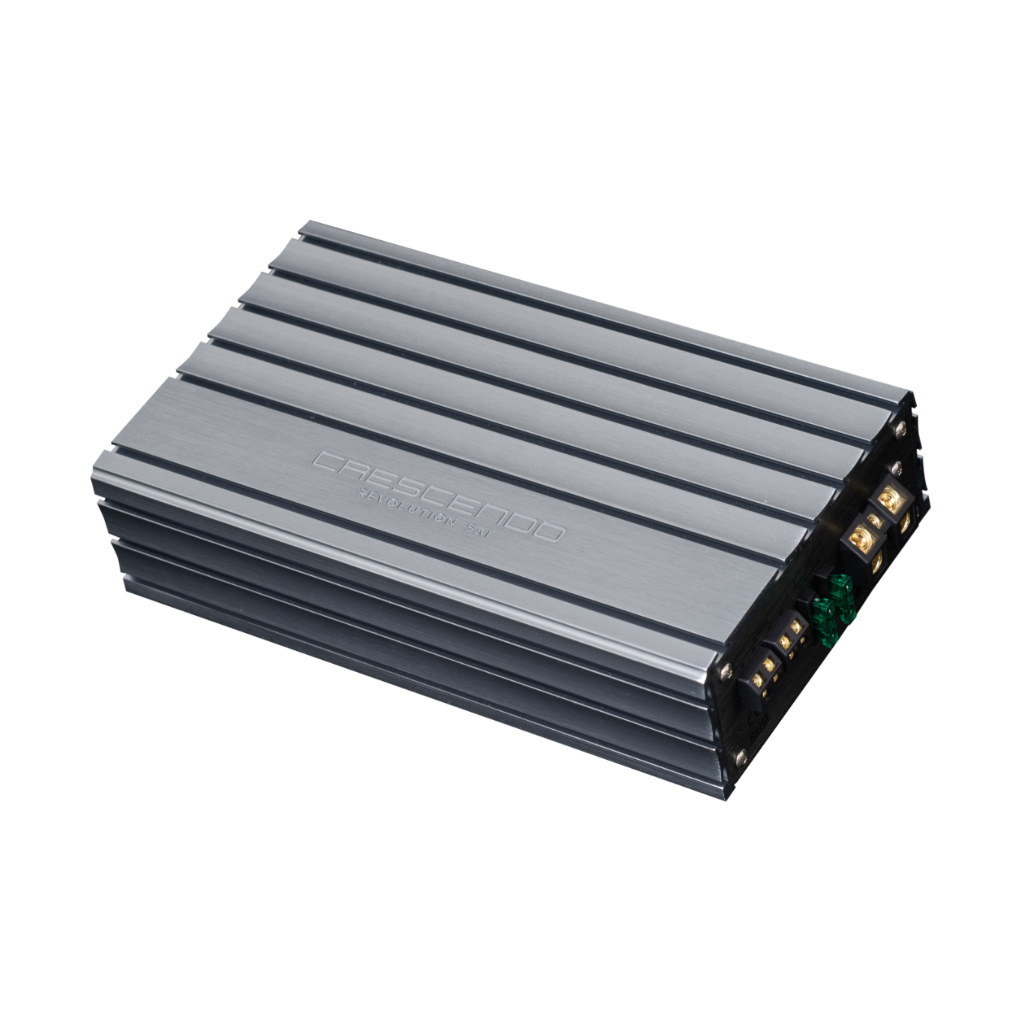 Crescendo revolution 5A1 amplifier angled view
