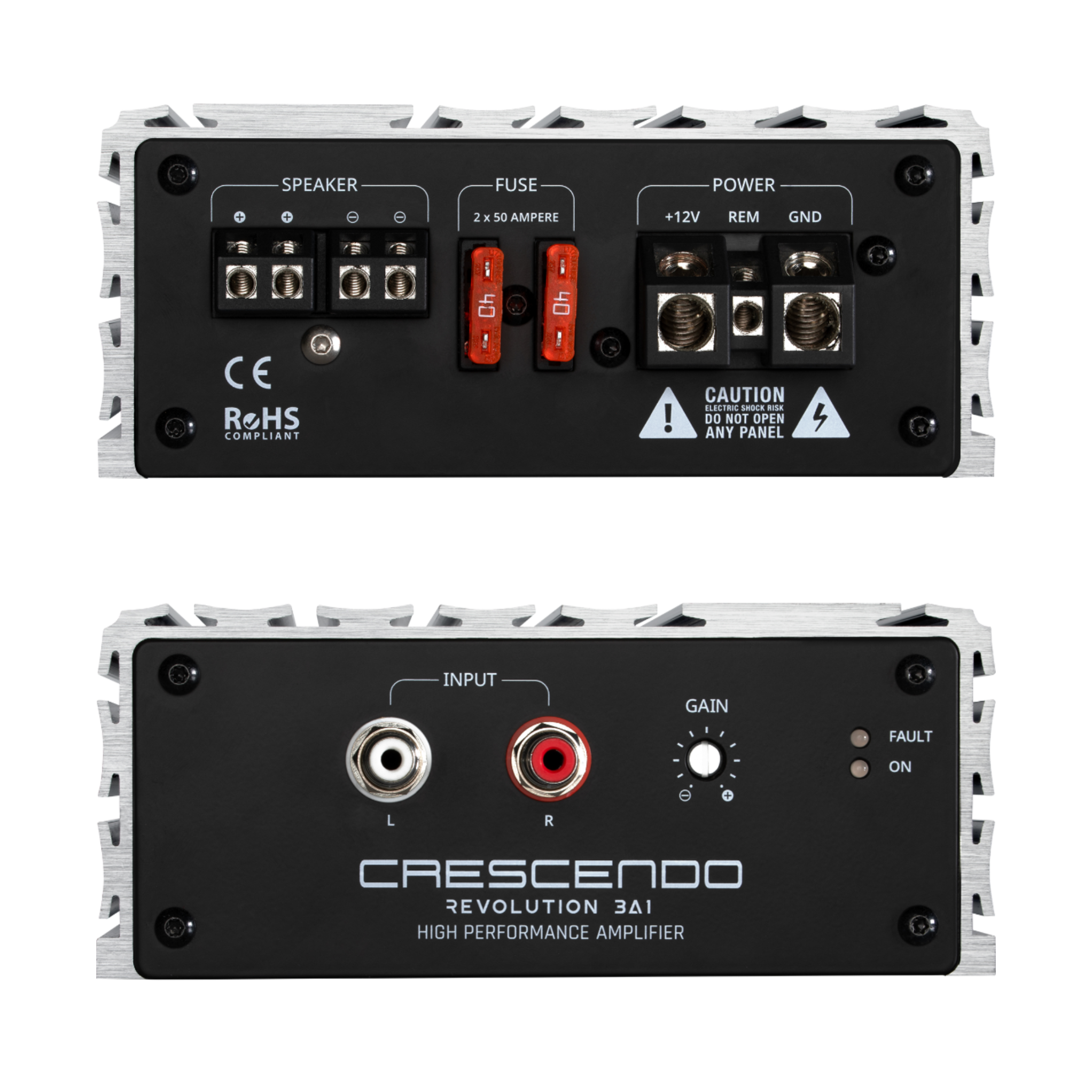 Crescendo revolution 3A1 amplifier side view