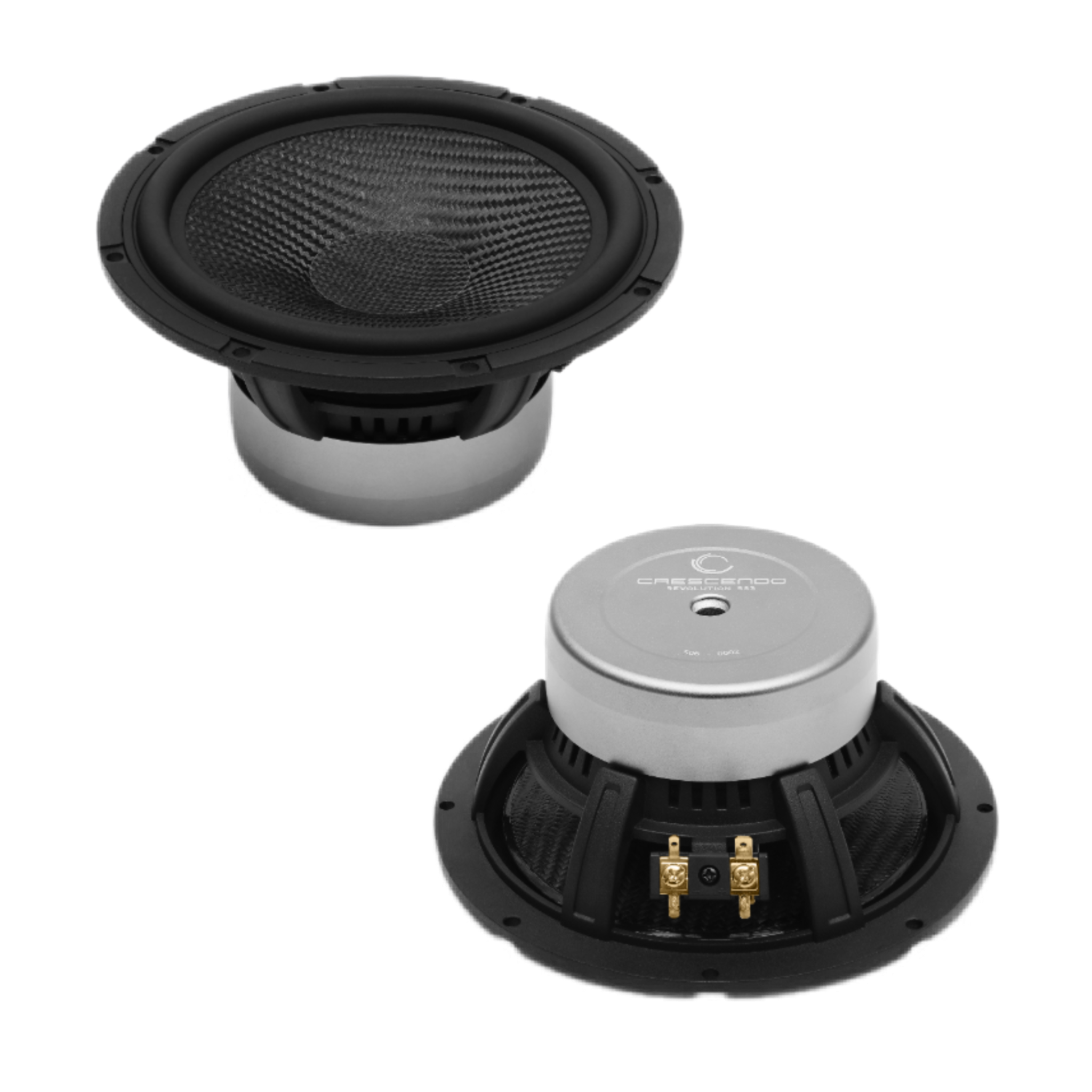 Crescendo Revolution 5S3 midbass Speaker top bottom view