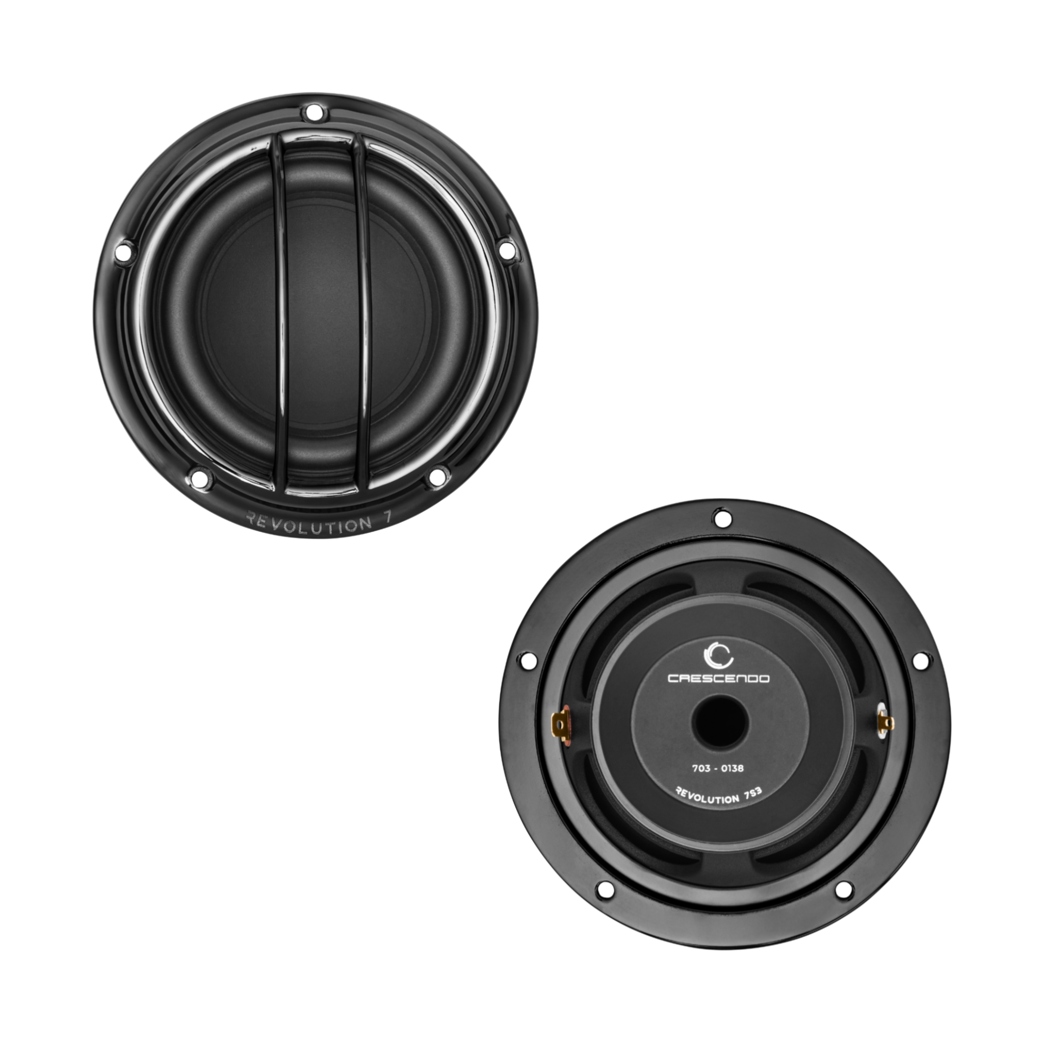 Crescendo Revolution 7S3 midrange speaker top bottom