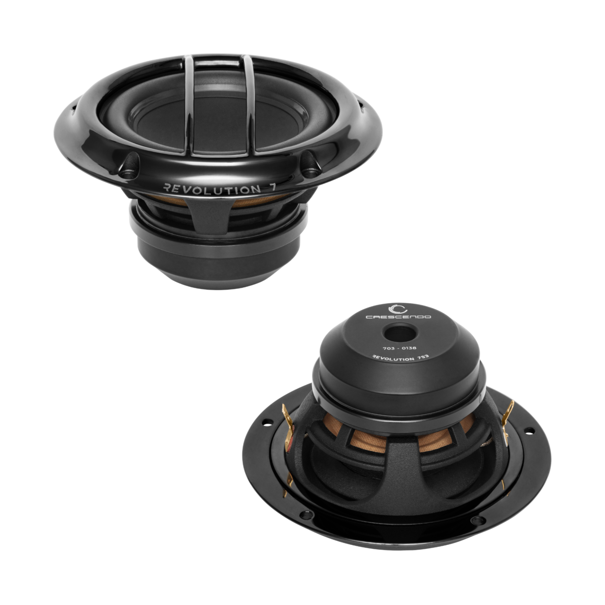Crescendo Revolution 7S3 midrange side view