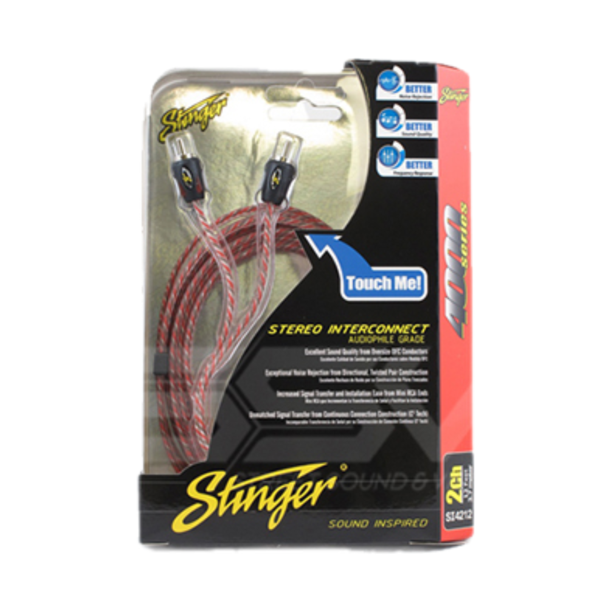 Stinger 4000 Series — 2 Channel RCA Lead (0.5m-5m)