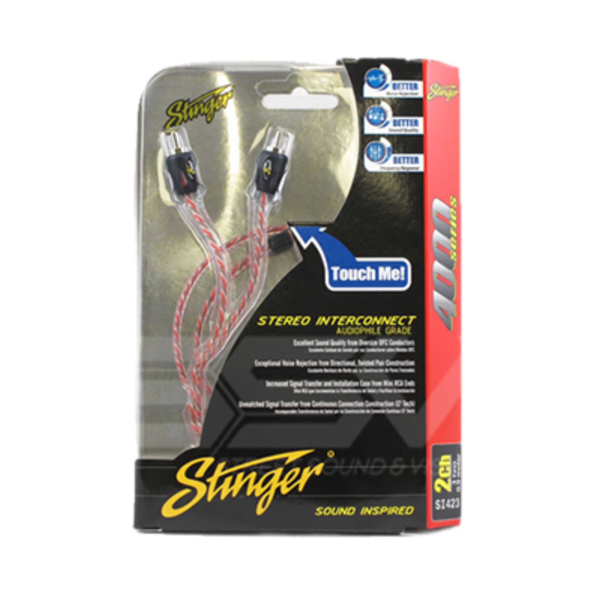 Stinger 4000 Series — 2 Channel RCA Lead (0.5m-5m)