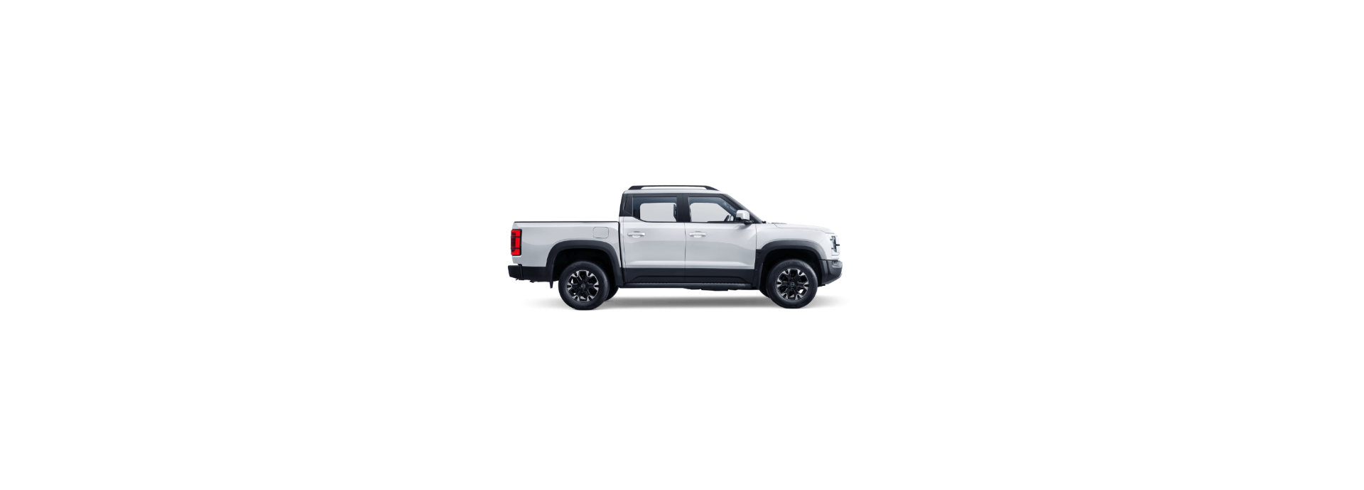 White BYD Shark-6 ute on a transparent background