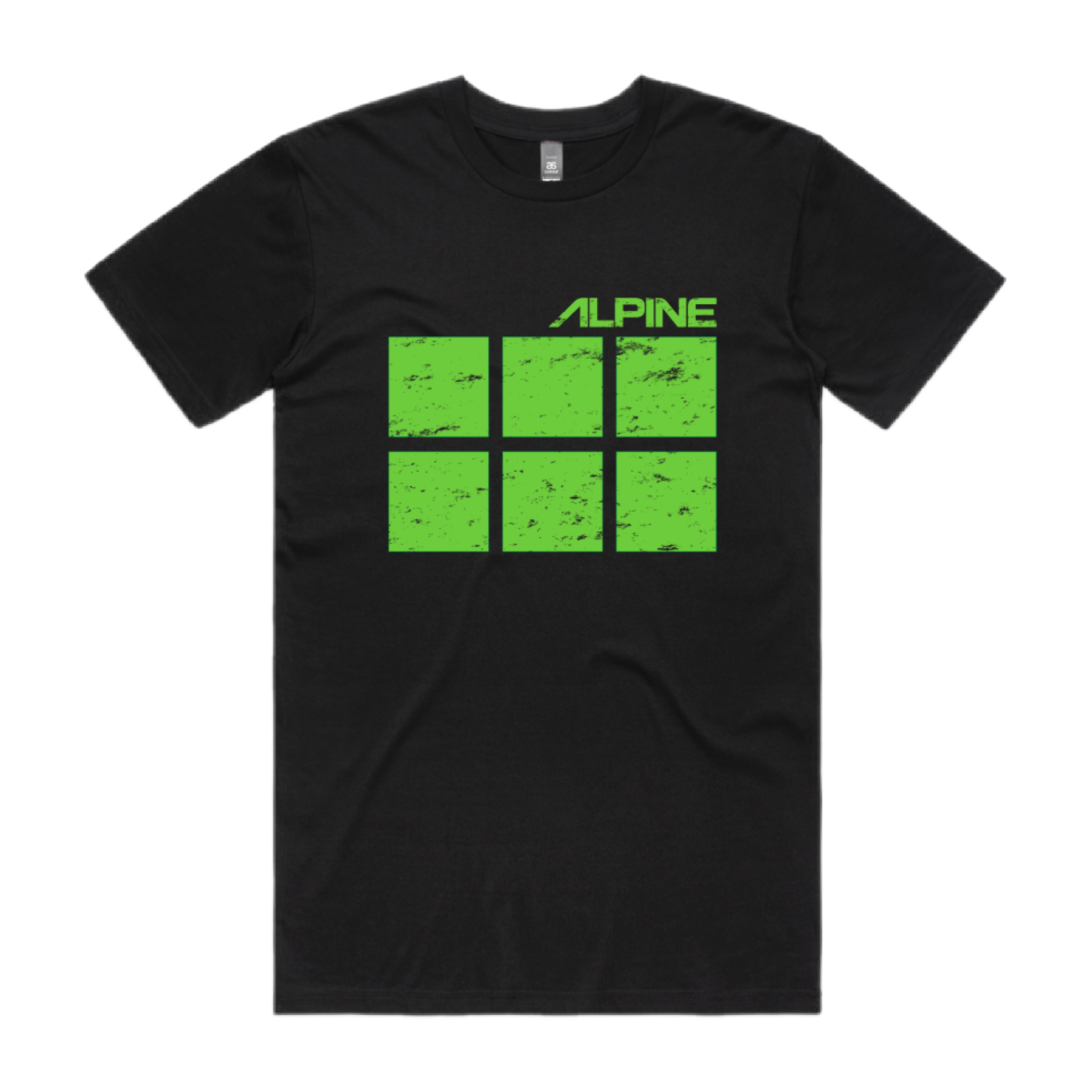 Alpine green vintage graphic t-shirt front