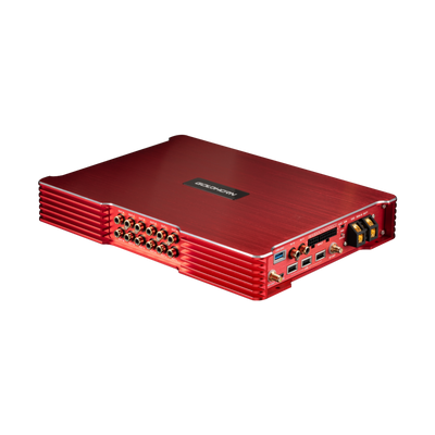 Goldhorn P3 DSPA Plus DSD player and DSP amplifier angled view