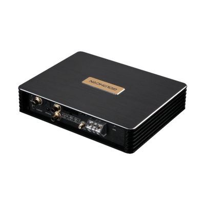 Goldhorn DSPA 816 Pro DSP amplifier back angled view