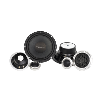 Crescendo Revolution 3S3 speaker system components