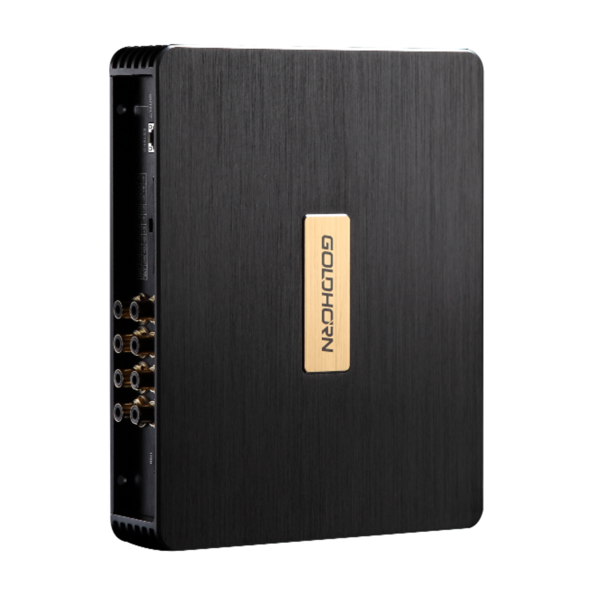 Goldhorn DSPA 816 Pro DSP amplifier sideways view