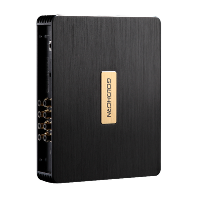 Goldhorn DSPA 816 Pro DSP amplifier sideways view