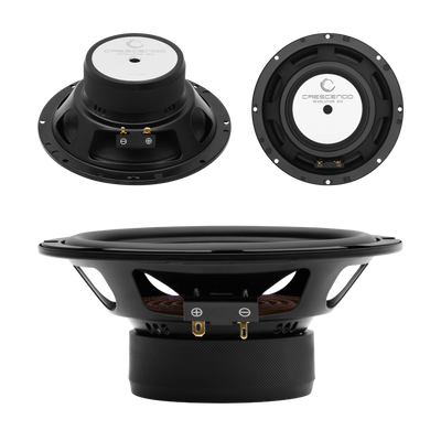 Crescendo Revolution 3S3 midbass speaker various angles