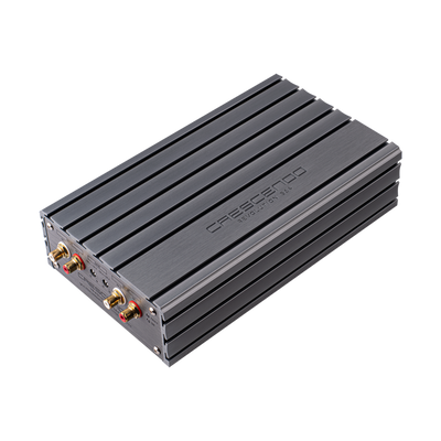 Crescendo revolution 5A4 4 channel amplifier angled view