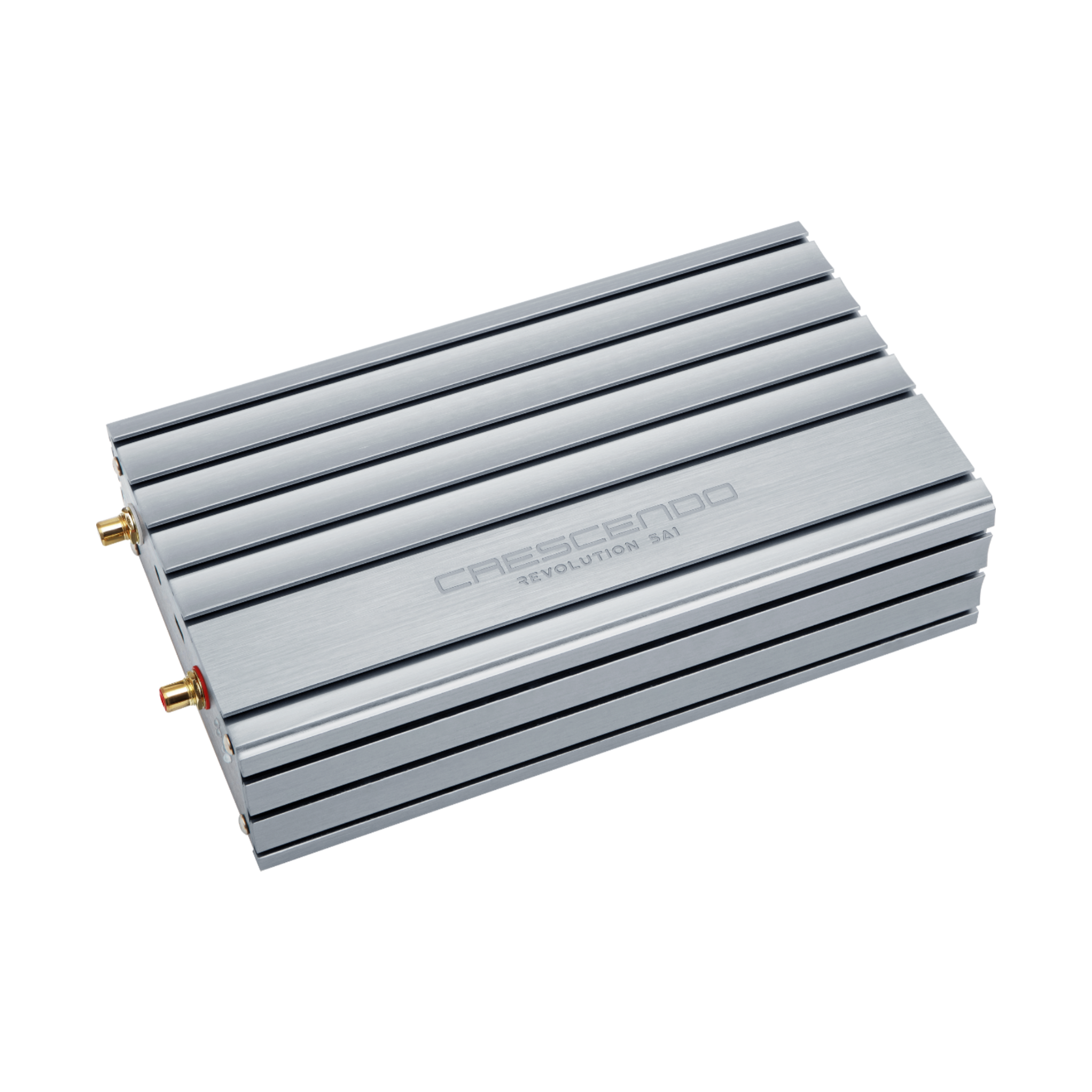 Crescendo revolution 5A1 amplifier front angled view