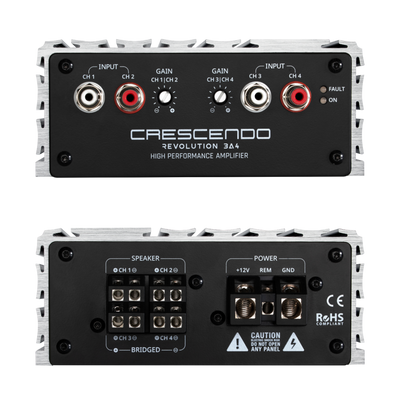 Crescendo revolution 3A4 4 channel amplifier side view