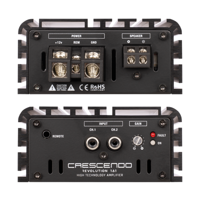Crescendo revolution 1A1 subwoofer amplifier side view