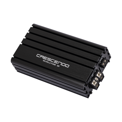 Crescendo revolution 1A1 subwoofer amplifier angled view