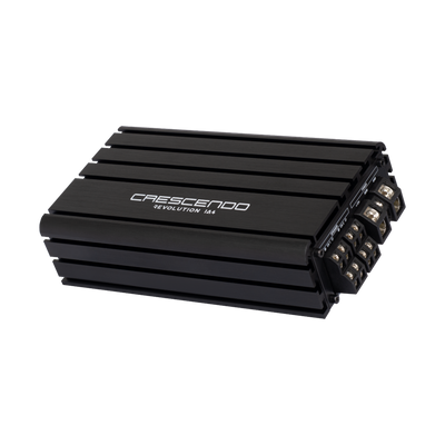 Crescendo revolution 1A4 compact amplifier angled view