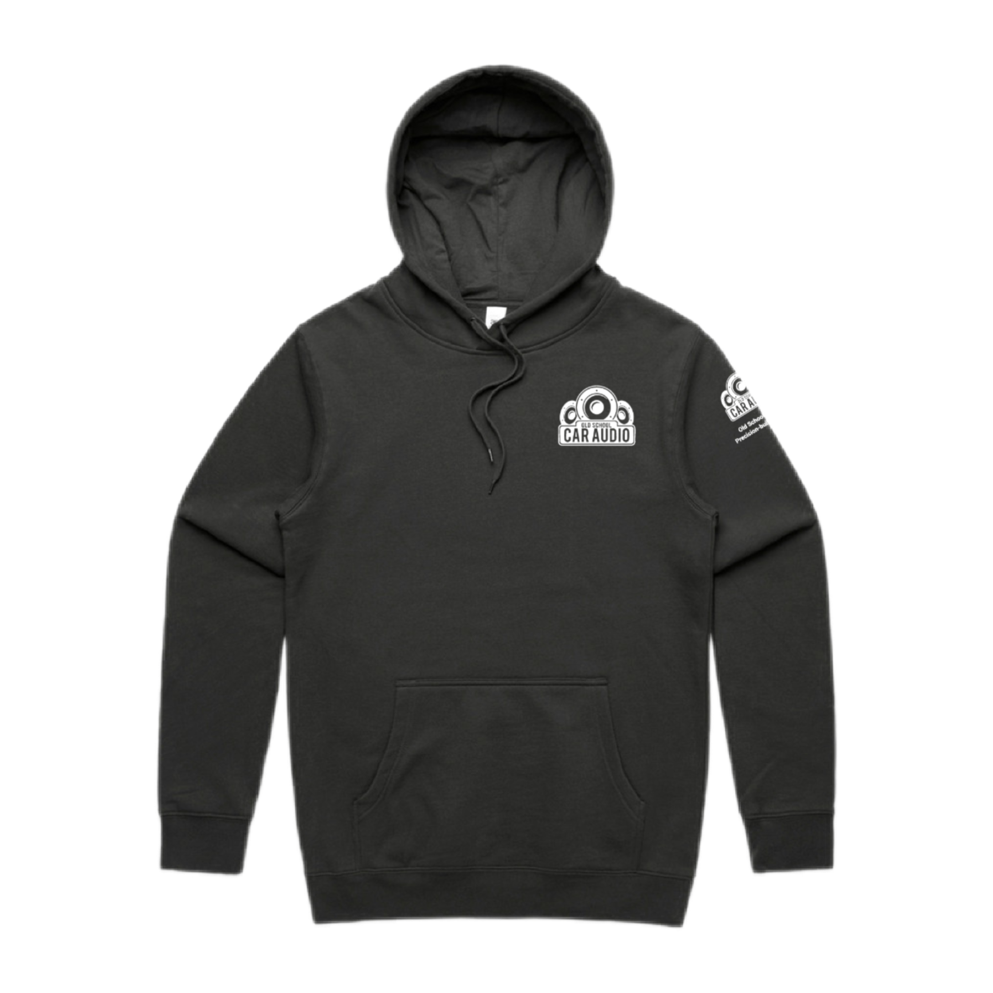 OSCA competition logo charcoal hoodie front