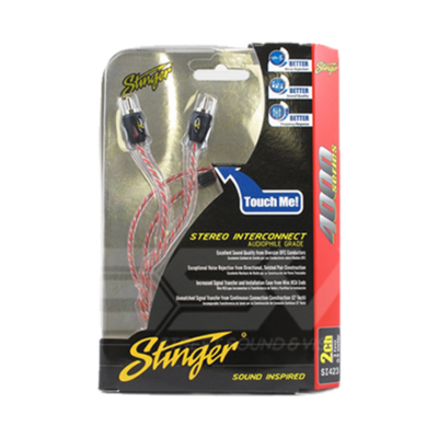 Stinger 4000 Series — 2 Channel RCA Lead (0.5m-5m)