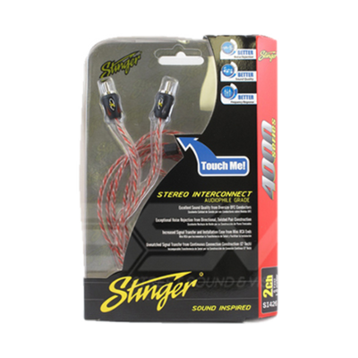 Stinger 4000 Series — 2 Channel RCA Lead (0.5m-5m)