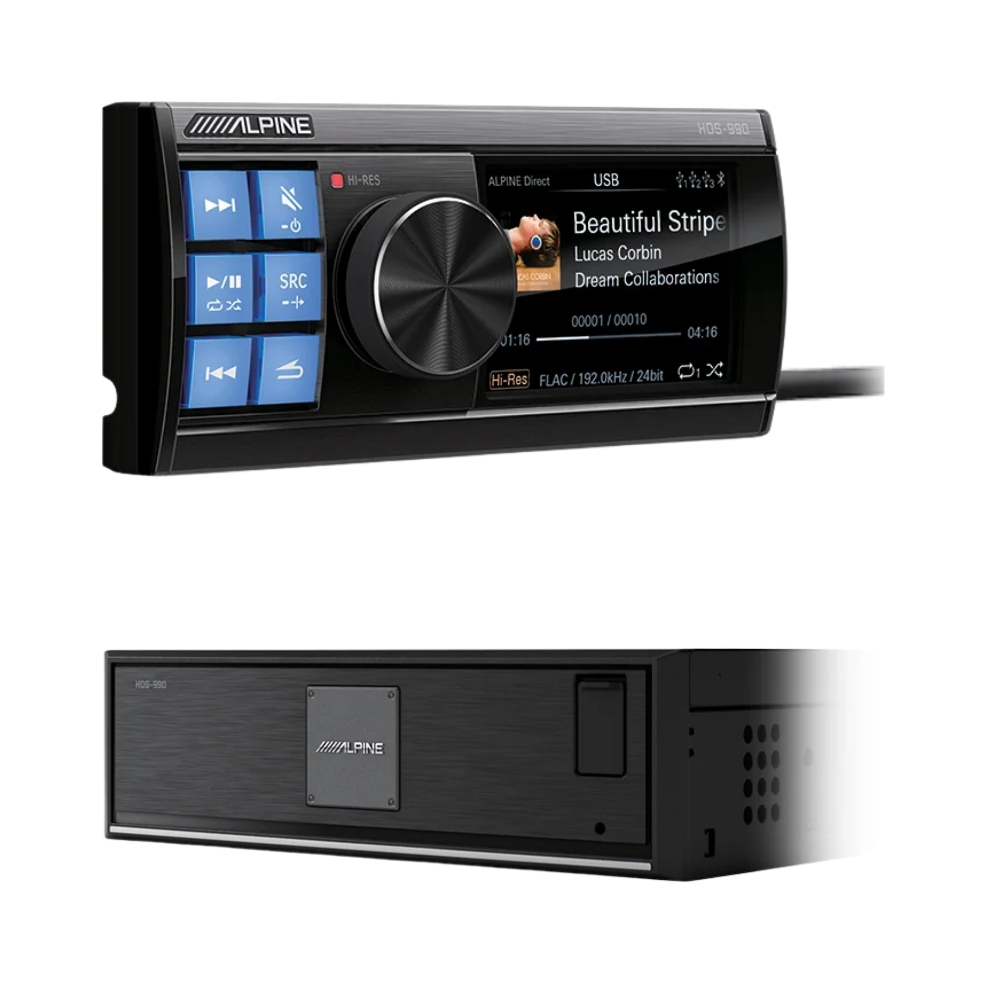 Alpine Status HDS-990 — Hi-Res Audio Media Player