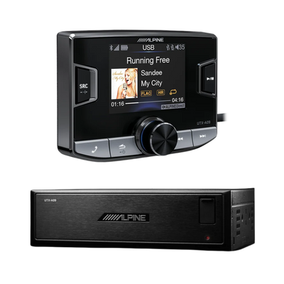 Alpine UTX-A09 PRO — Hi-Res Audio Digital Media AM/FM Receiver (Bluetooth + Dual USB)