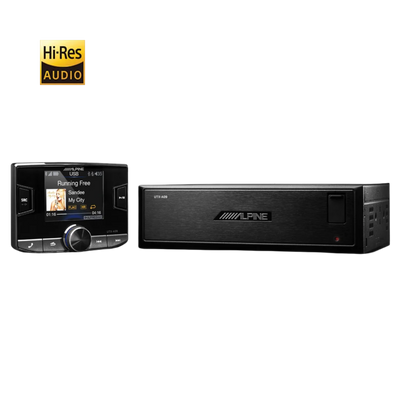 Alpine UTX-A09 PRO — Hi-Res Audio Digital Media AM/FM Receiver (Bluetooth + Dual USB)