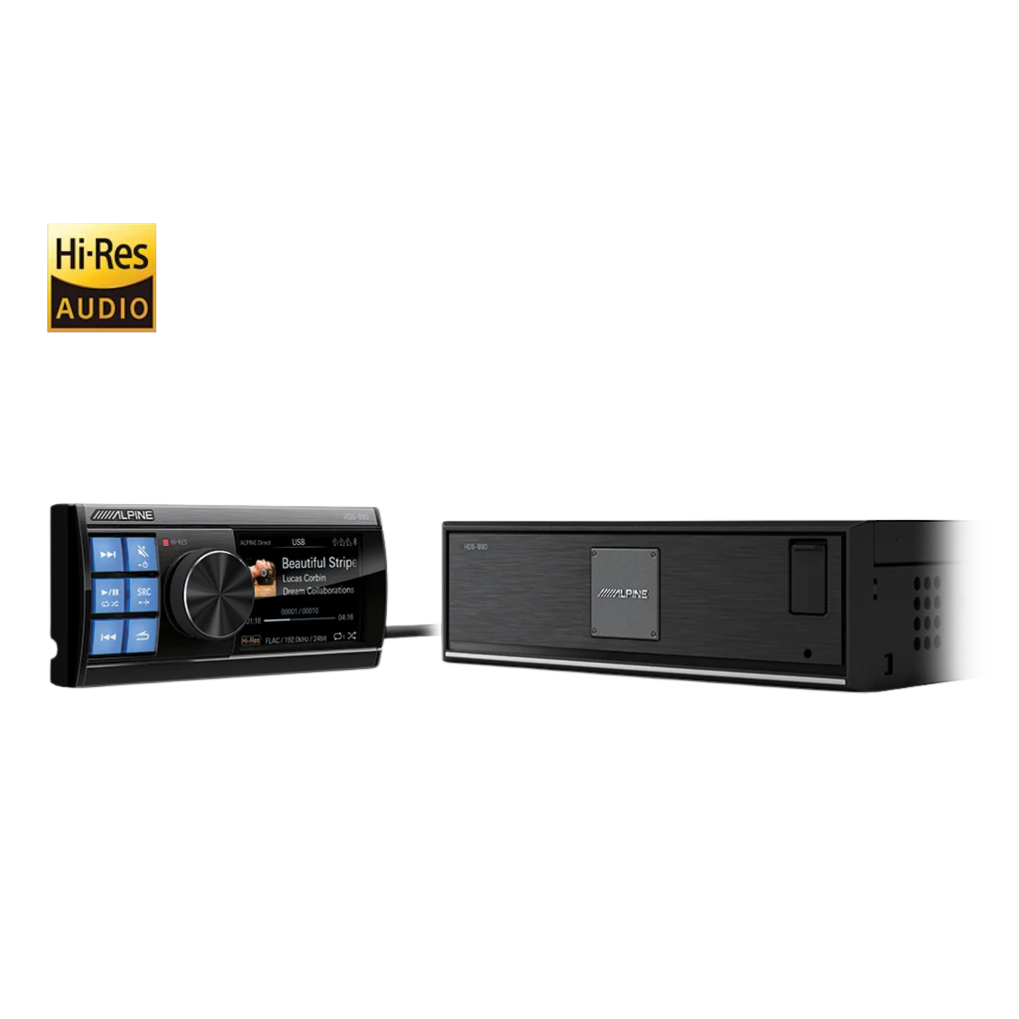 Alpine Status HDS-990 — Hi-Res Audio Media Player