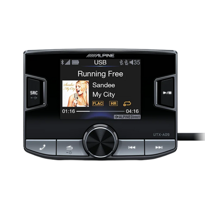 Alpine UTX-A09 PRO — Hi-Res Audio Digital Media AM/FM Receiver (Bluetooth + Dual USB)