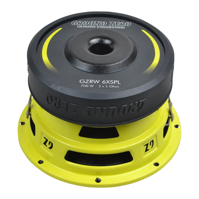 Ground Zero GZRW 6XSPL — 6.5" SPL Subwoofer (Dual 2Ω)