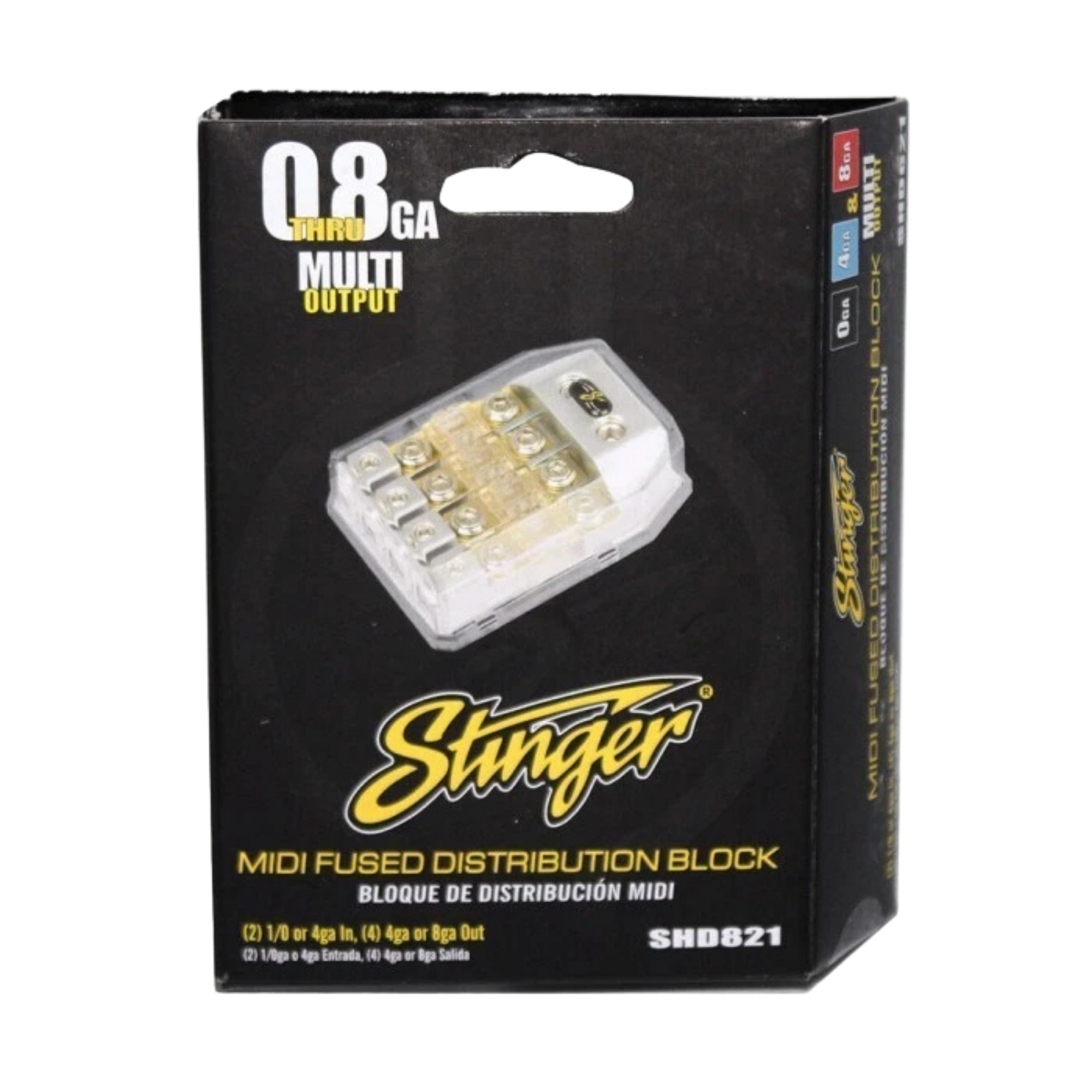Stinger SHD821 MIDI Fused Distribution Block (8/4GA)