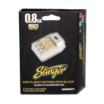 Stinger SHD821 MIDI Fused Distribution Block (8/4GA)