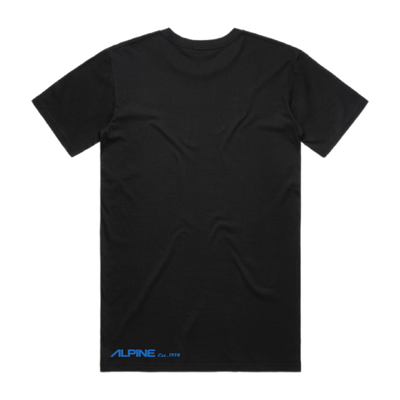 Alpine blue vintage graphic t-shirt back
