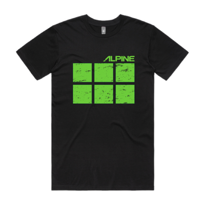 Alpine green vintage graphic t-shirt front