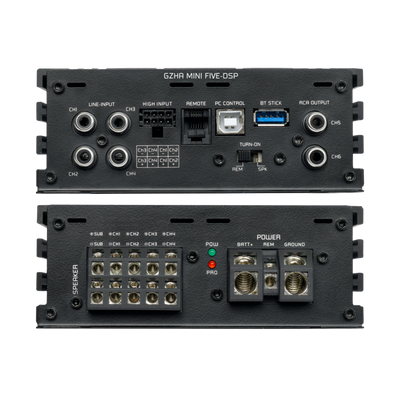 Ground Zero GZHA MINI FIVE DSP 5-Channel Compact Amplifier with DSP (Class D)