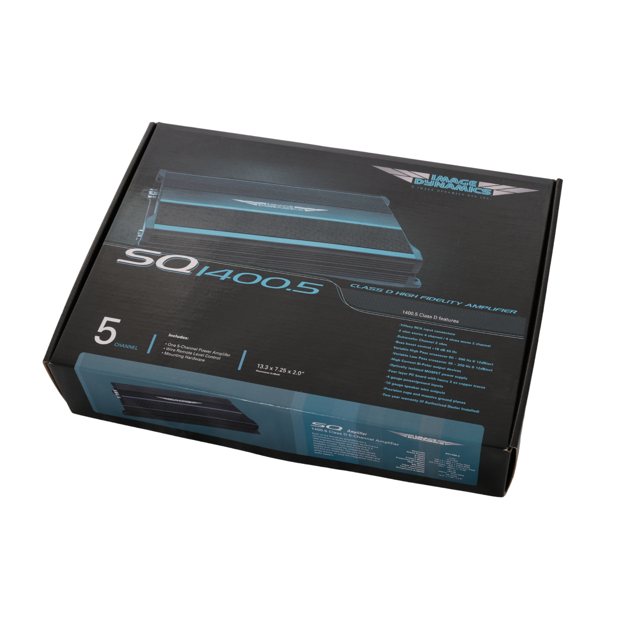 Image Dynamics SQ1400.5 — 5 Channel Full-Range Digital Amplifier (1400W)