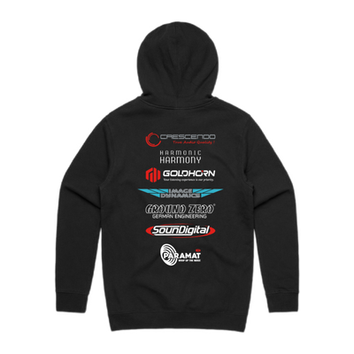OSCA competition logo black hoodie back