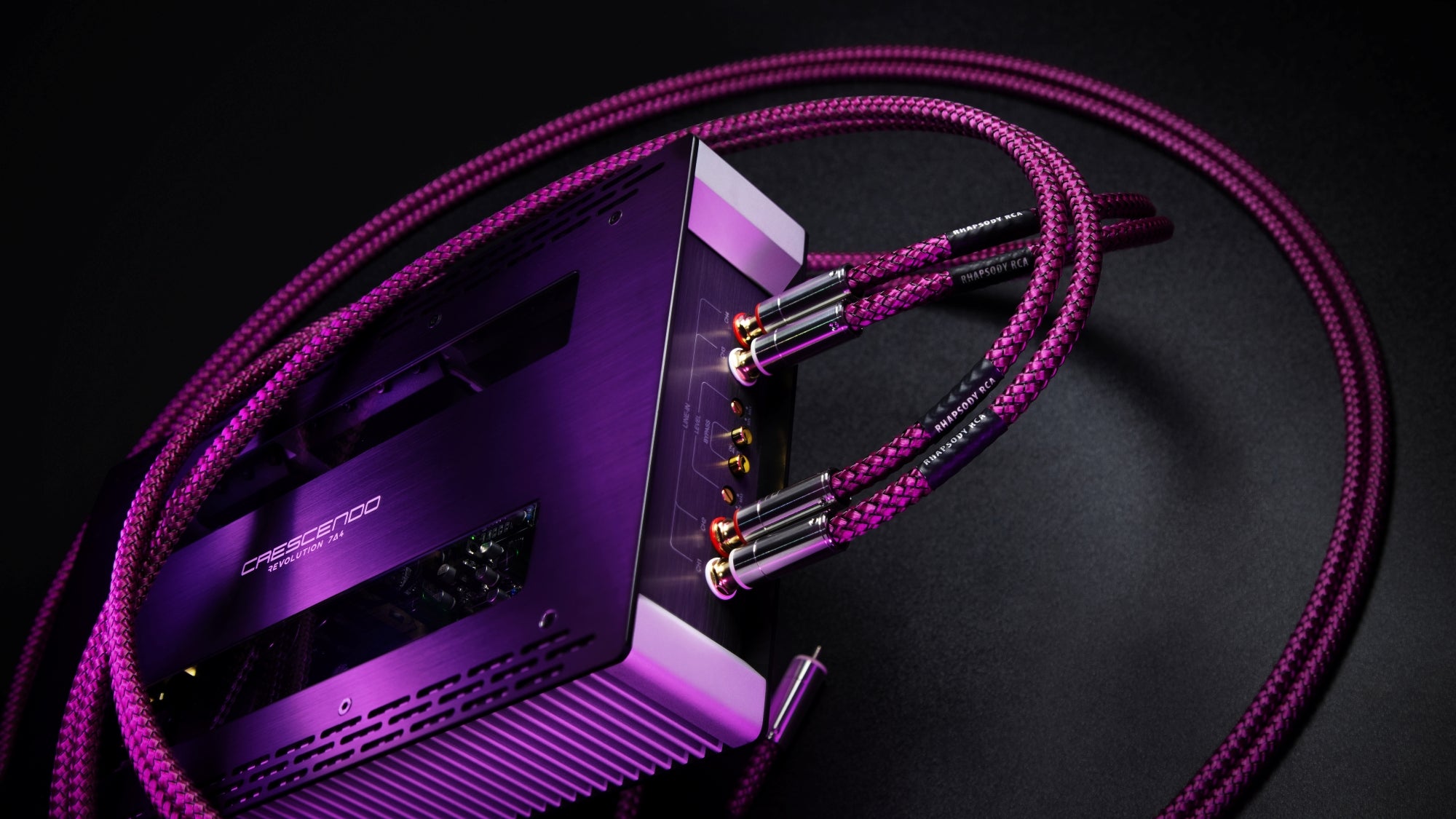 RHAPSODY RCA audiophile interconnect with multi-layer shielding