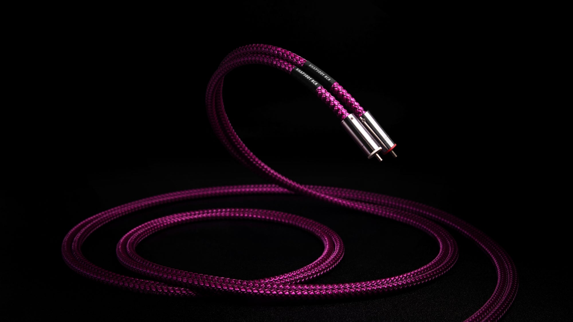 RHAPSODY RCA cable with silver-plated carbon RCA connectors